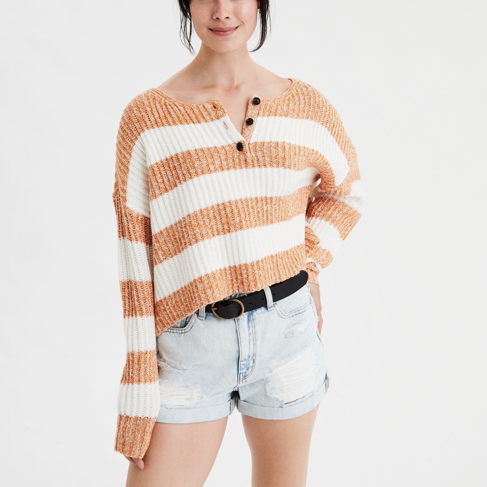 American Eagle striped sweater